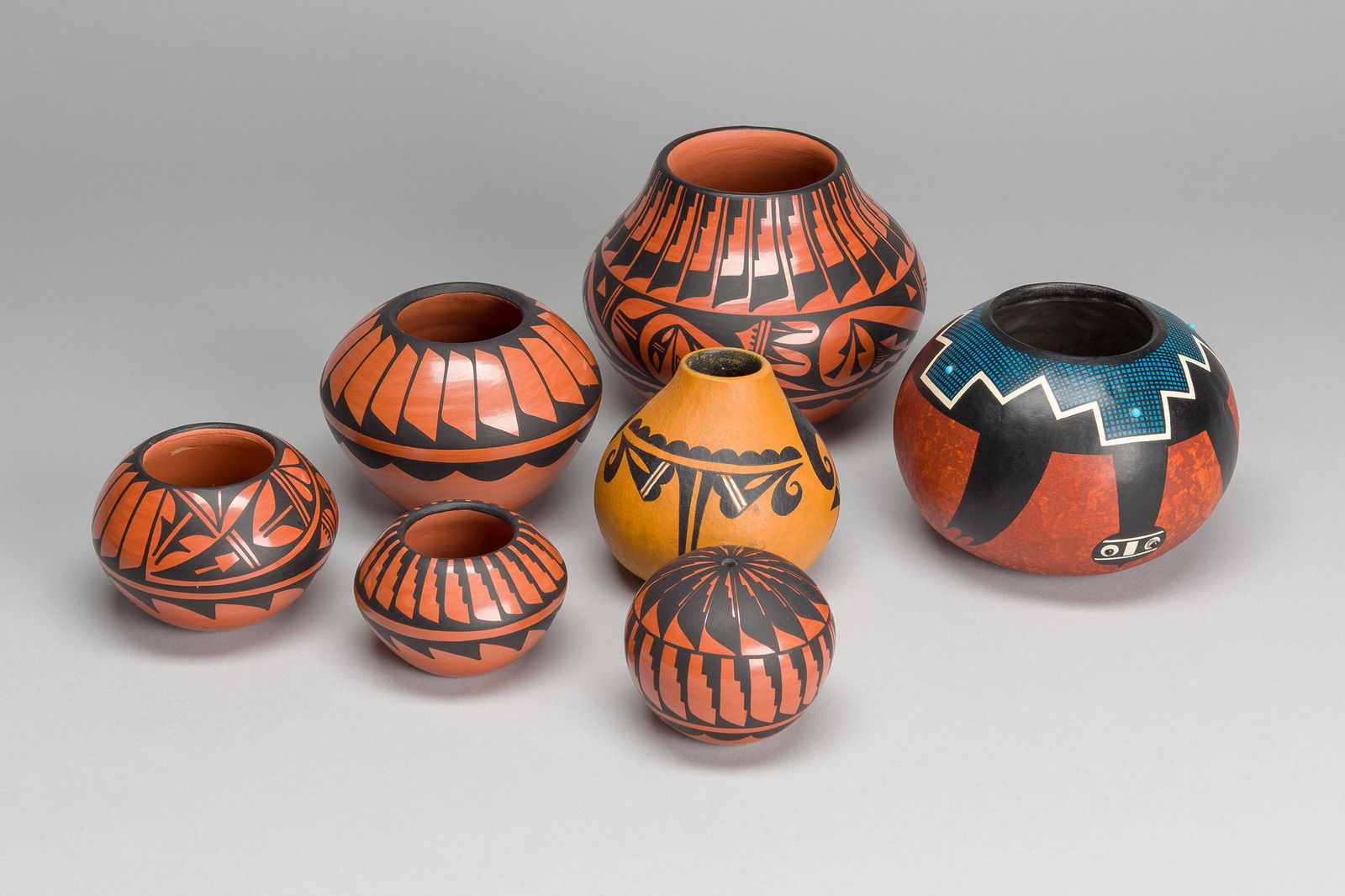 Various | Lot of 7 Pottery and Gourds (1 of 1)