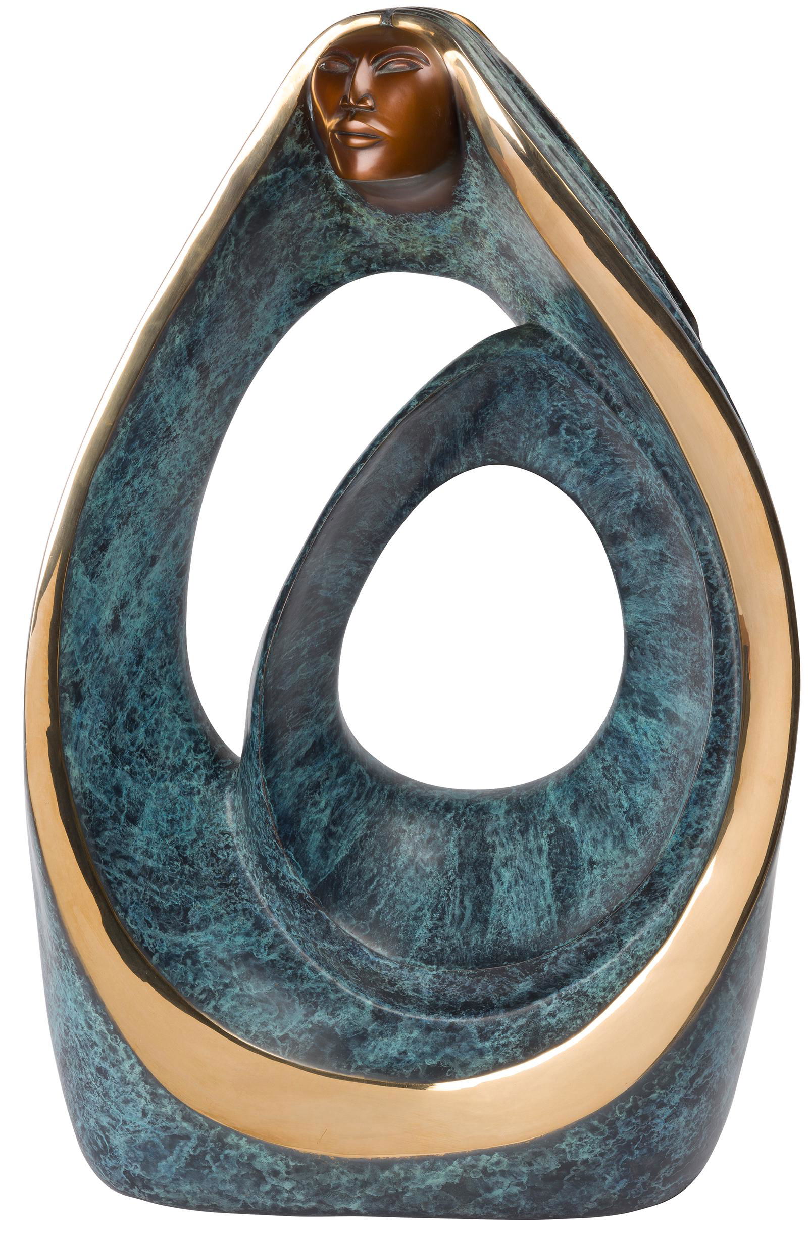 Bruce LaFountain | Mother and Child: Artist: Bruce LaFountain | b. 1961 Title: Mother and Child Inscribed on rear: B. LaFountain © Media: Bronze Dimensions: 27 by 17 by 7 inches Additional dimensions: Condition: Very Good Condition deta