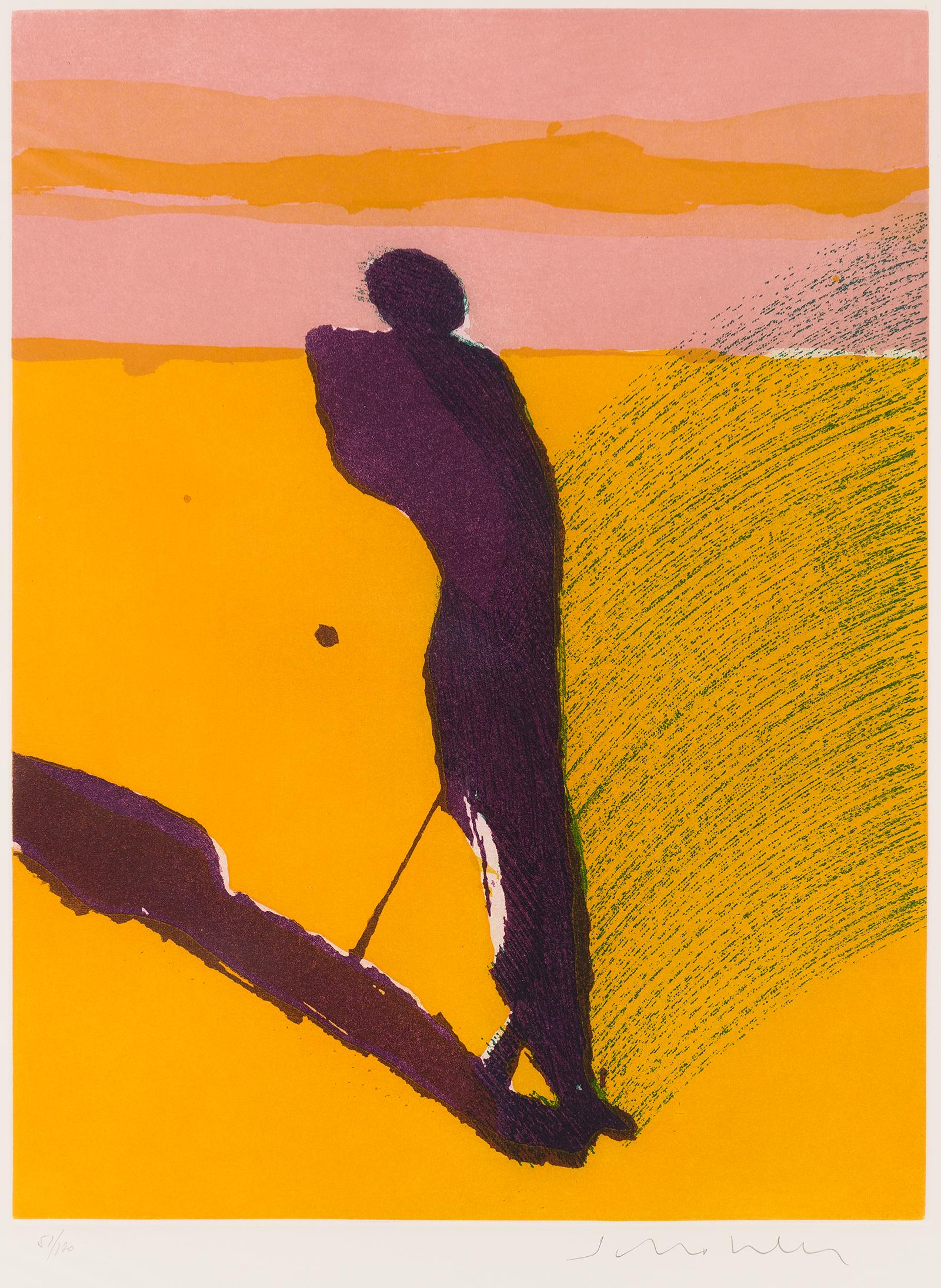 Fritz Scholder | Portrait in Barcelona 2: Artist: Fritz Scholder | 1937-2005 Title: Portrait in Barcelona 2 Signed l/r: Scholder Media: Etching Dimensions: 21 1/4 by 16 inches Additional dimensions:34 x 26 inches with mat Condition:Very good 
