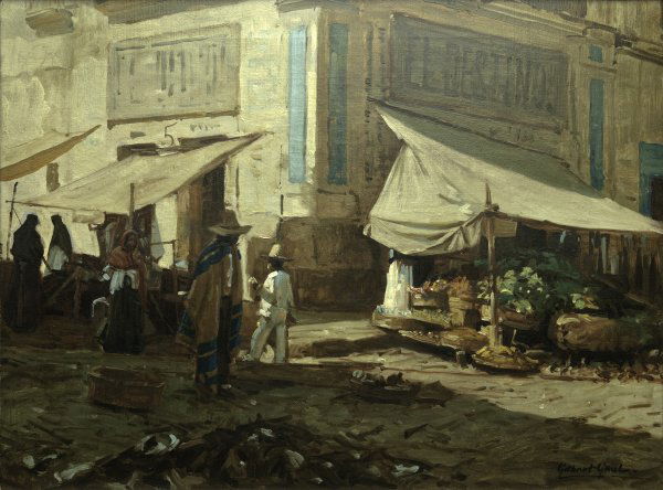 El Destino: Artist: Gaul, William Gilbert, 1855 - 1919 NA Media: Oil on canvas Dimension: 18 x 24 inches Signature Details: Gilbert Gaul Signature: L/R