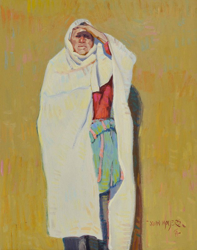 Afternoon Sun: Artist: Moyers, John, b. 1958 CAA Media: Oil on canvas Dimensions: 20 by 16 inches Signature Details: John Moyers CA Signature: l/r