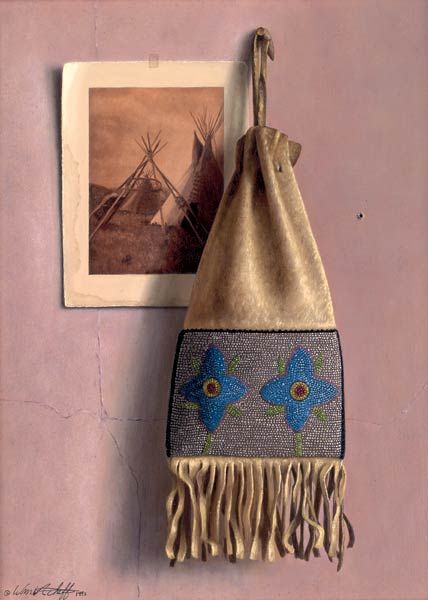 William Acheff - Blue Blossom Bag: William Acheff (b. 1947 AOA, NAWA) Blue Blossom Bag Oil on canvas 12 by 9 inches Estimate $8,000 - $10,000 Whether he is working in miniature, as in Plums and Santa Domingo (Lot #42), or at approximat