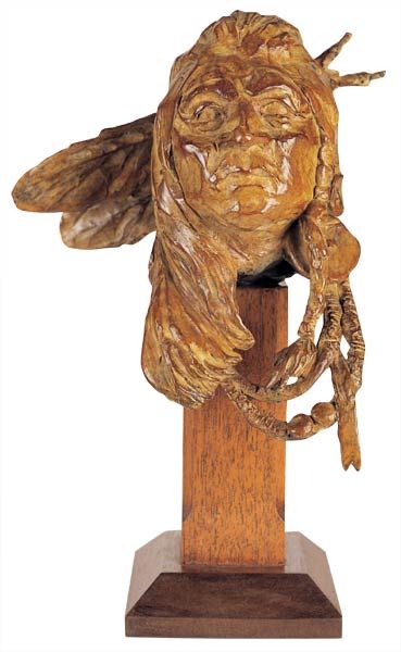 Roy Andersen - Many Coups: Roy Andersen (b. 1930 CAA, NAWA, OPA) Many Coups Bronze, Edition of 50 8 inches high Estimate $1,500 - $2,000 Raised on a New Hampshire horse farm, Andersen studied Native American cultures at the Chi