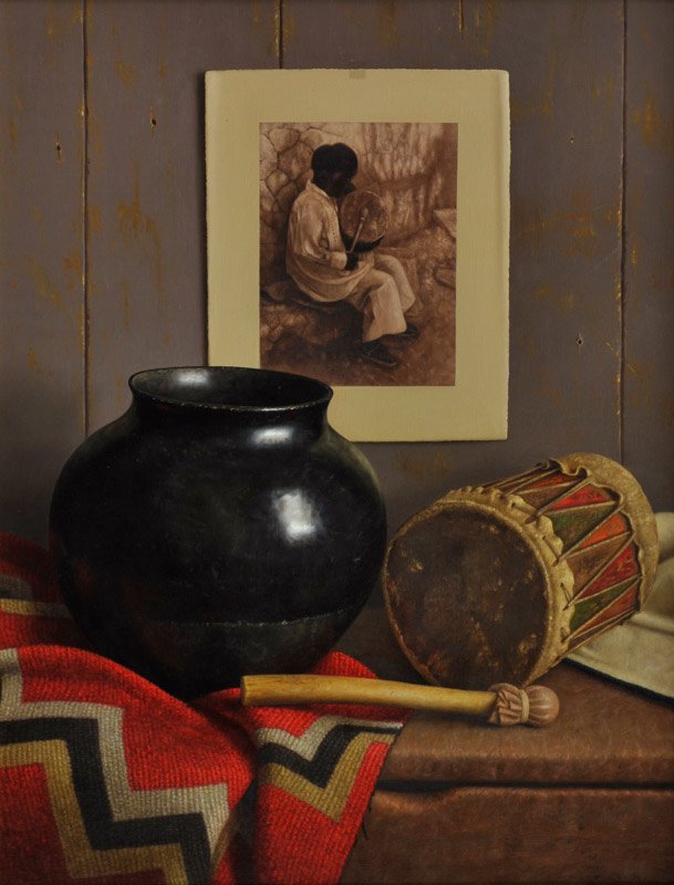 William Acheff 'Light Thunder ': Oil on linen 25 by 20 inches Signed; 'Wm. Acheff © 1996',l/r