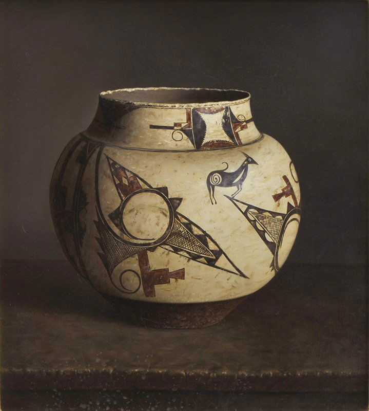 William Acheff 'Acoma 1775': Oil on canvas 20 x 18 inches Signed;' © WM Acheff' , l/r