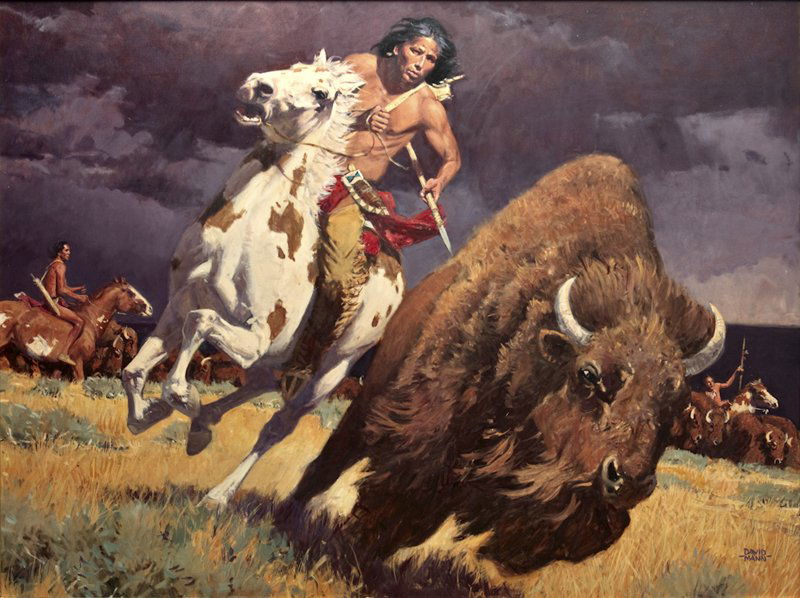 David Mann, 'The Horse Made Him Master THIS IS THE: David Mann b. 1948 The Horse Made Him Master THIS IS THE WRONG IMAGE!!! skt Oil on canvas 36 x 48 inches David Mann l/r