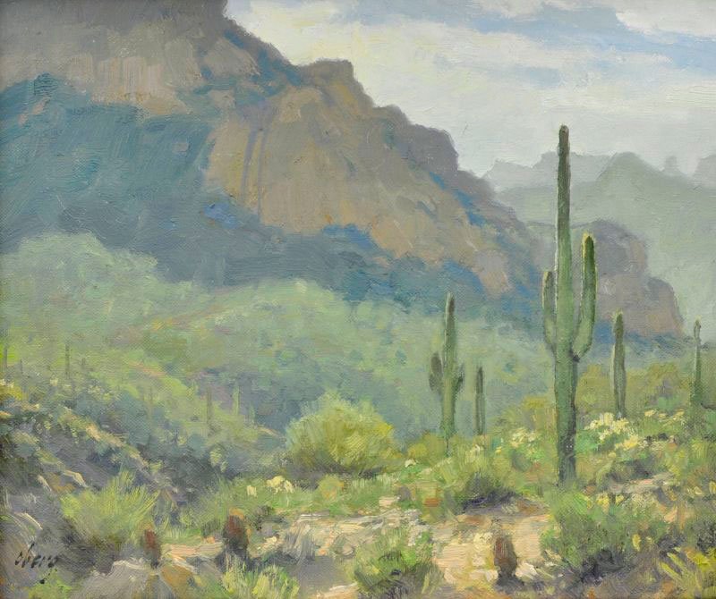 Ralph Edward Oberg, 'Windy and Dusty ': Ralph Edward Oberg b. 1950 Windy and Dusty Oil on panel 10 x 12 inches Oberg l/l