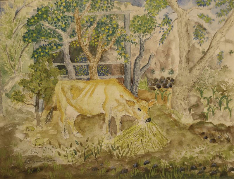 Randall Davey, 'Grazing': Randall Davey 1887 - 1964 NA Grazing Watercolor 10 x 13 inches Randall Davey l/l