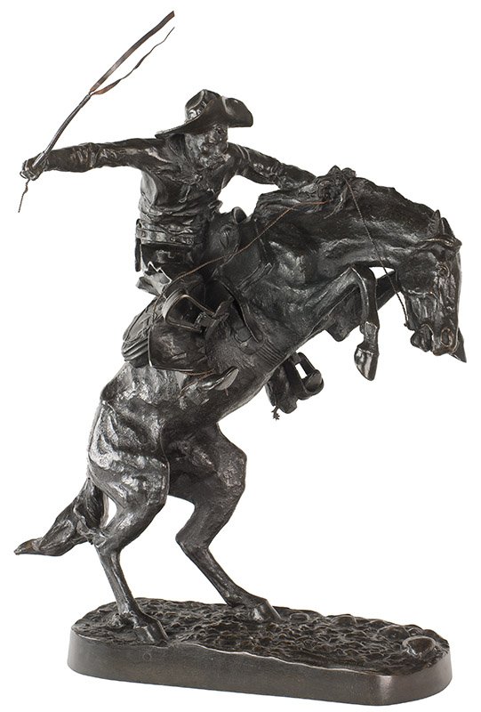 Bronco Buster: Frederic Remington 1861 - 1909 ANA, NIAL ,Media: Bronze, Dimensions: 24 By 20 By 12 Inches. Edition 191