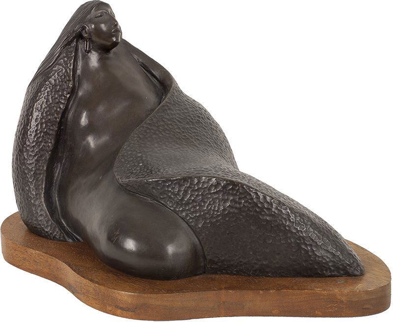 Allan Houser 1914 - 1994 AOA, NAWA | Repose: Allan Houser 1914 - 1994 AOA, NAWA | Repose Inscribed base of bronze: © Allan Houser 79 20/20 | Media: Bronze | Dimensions: 6 1/2 by 10 by 5 1/2 inches