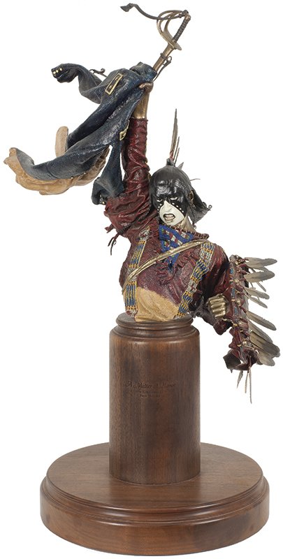 Dave McGary | A Matter of Honor Crow King - June 1878: Dave McGary 1958 - 2013 | A Matter of Honor Crow King - June 1878 Inscribed rear: Dave McGary 1997 [thumbprint] 6/75 | Media: Bronze | Dimensions: 25 by 18 by 19 inches; 30 by 18 by 19 inches includin