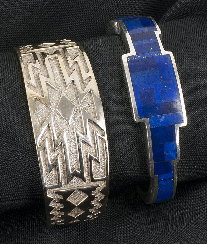 Lot of 2 Sterling Silver Bracelets (1 of 1)