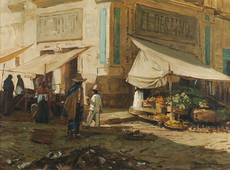 William Gilbert Gaul | El Destino: Artist: William Gilbert Gaul 1855 - 1919 NA | Title: El Destino | Signed l/r: Gilbert Gaul | Media: Oil on canvas | Dimensions: 18 by 24 inches