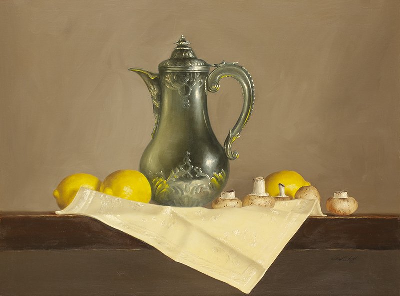 William Acheff | Lemons, Silver & Mushrooms (1 of 1)
