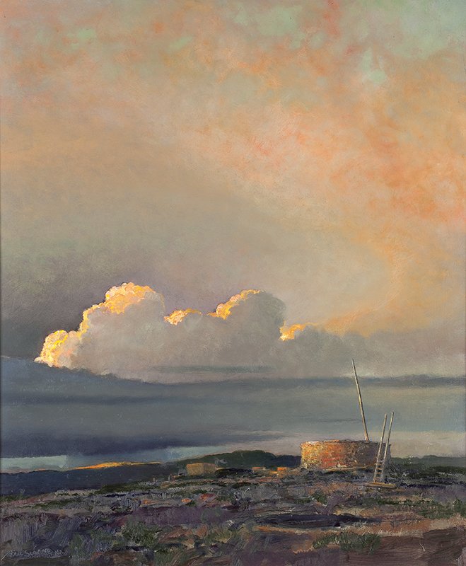 Eric Sloane | The Kiva: Artist: Eric Sloane | 1905 - 1985 NA Title: The Kiva | Signed l/l: Eric Sloane N.A. Media: Oil on panel Dimensions: 30 by 25 inches