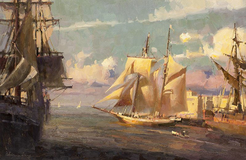 Calvin Liang | b. 1960 San Diego Harbor (1 of 1)