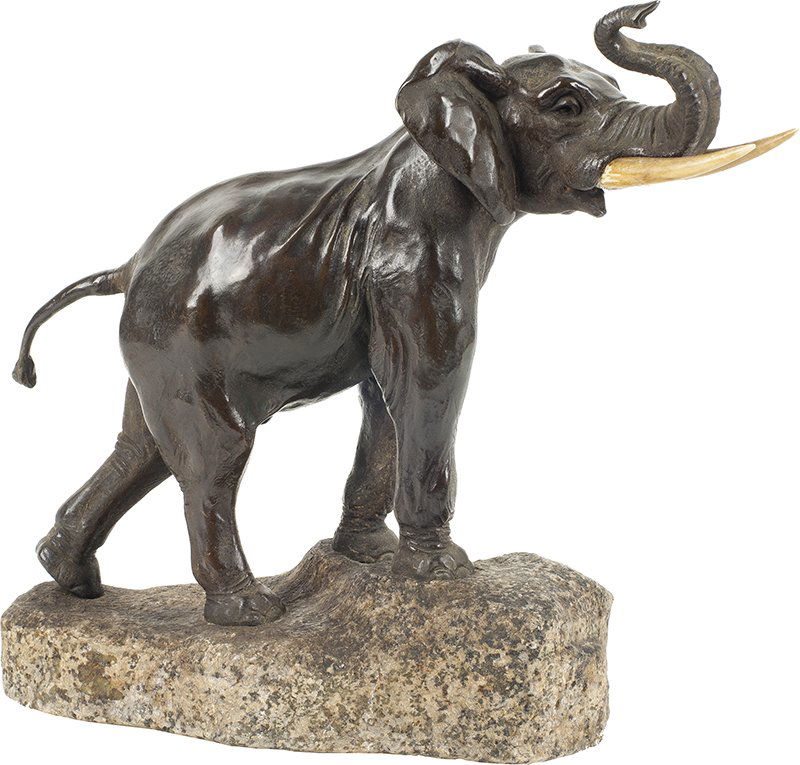 EugÃ¨ne Bernoud | 19th - 20th C. Bull Elephant (1 of 1)