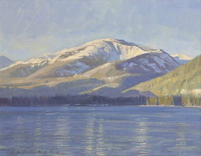 Jay Moore | b. 1964 Red Elephant Mountain: Jay Moore | b. 1964 Red Elephant Mountain Signed l/l: Jay Moore Oil on linen 11 by 14 inches