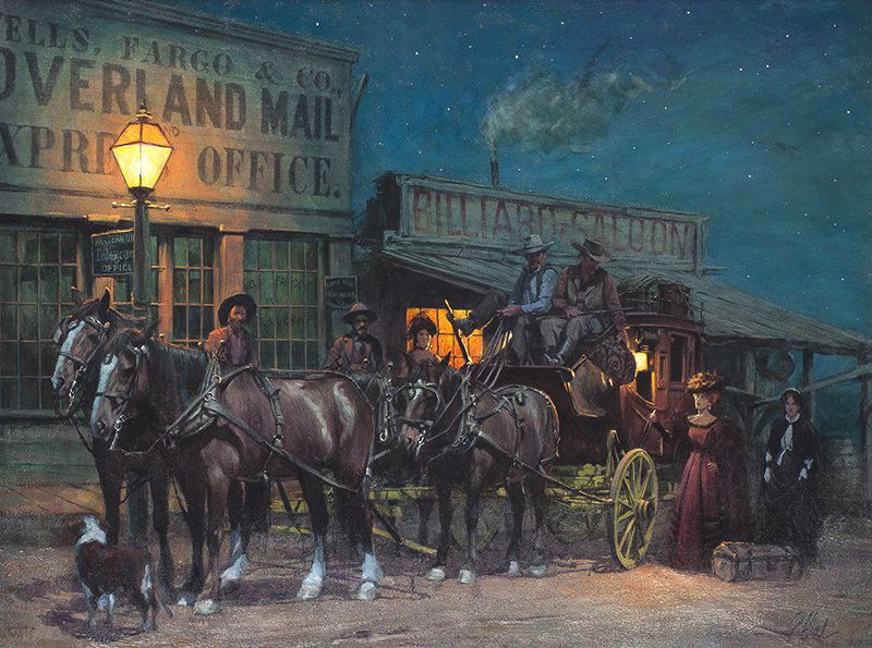 Guy Deel | b. 1933 Night Stop for a Little Lady (1 of 1)