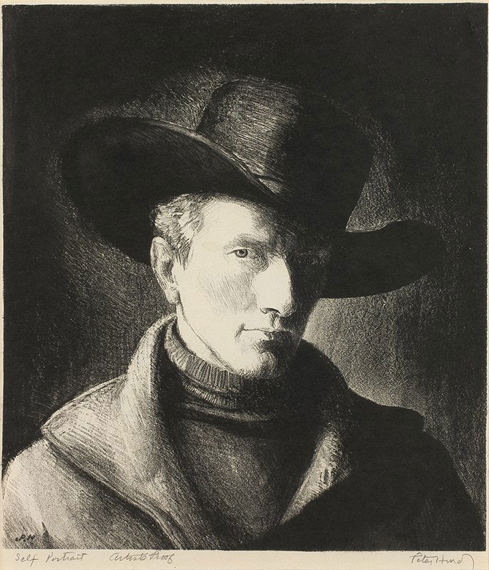 Peter Hurd | 1904 - 1984 NA Self Portrait (1 of 1)