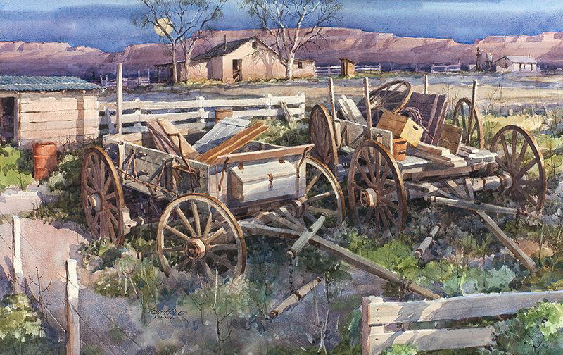 Tom Hill | b. 1925 ANA, AWS Sunset Moonrise (1 of 1)