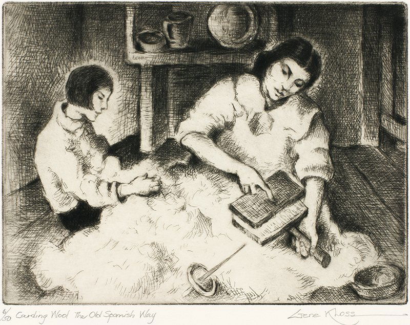 Gene Kloss | Carding Wool the Old Spanish Way (1 of 1)