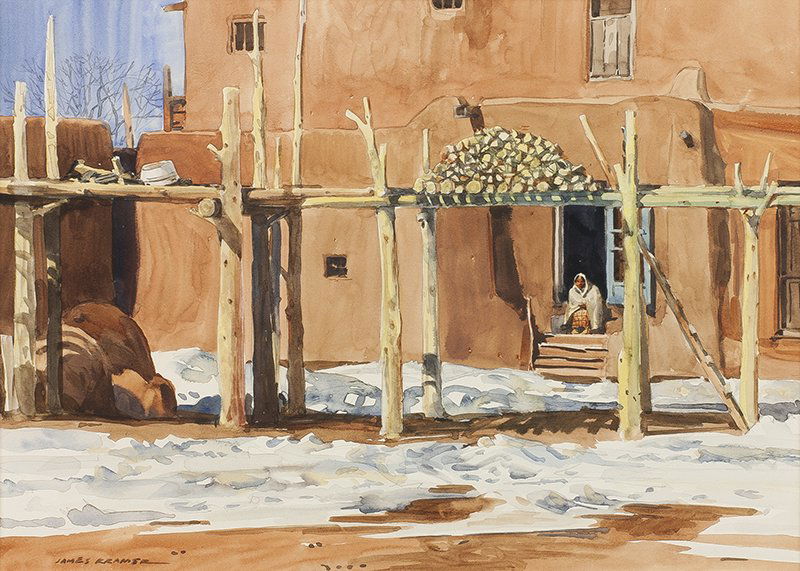 James Kramer | Winter, Taos Pueblo (1 of 1)