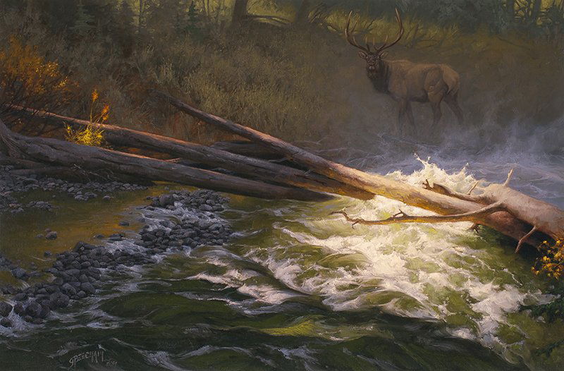 Greg Beecham | Power of the Spirit: Artist: Greg Beecham | b. 1954 Title: Power of the Spirit Signed l/l: GBeecham © 01 Media: Oil on linen Dimensions: 24 by 36 inches