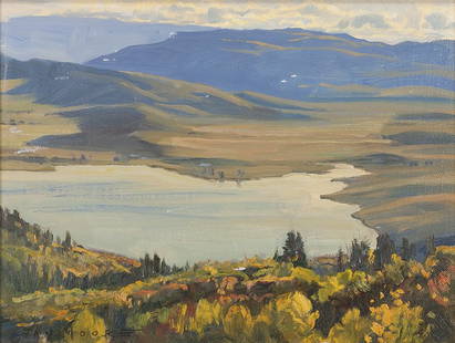Jay Moore | Autumn Sparkle: Artist: Jay Moore | b. 1964 Title: Autumn Sparkle Signed l/l: Jay Moore Media: Oil on linen Dimensions: 9 by 12 inches no reserve