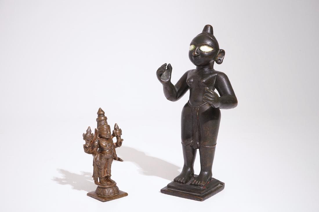 Two bronze figures, India or Nepal, 18/19th C. (1 of 7)