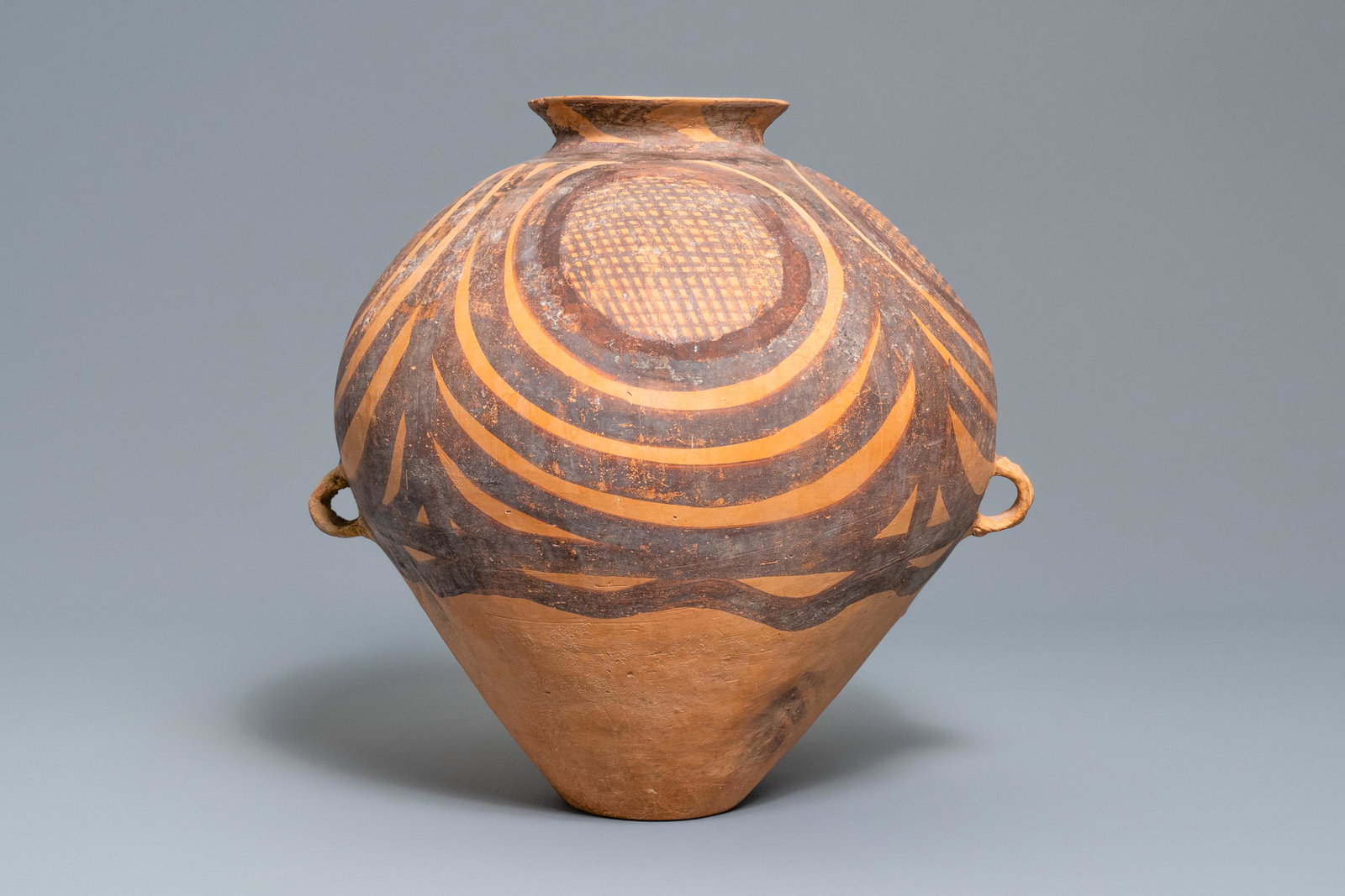 A Chinese pottery vase, Banshan period, Majiayao: A Chinese pottery vase, Banshan period, Majiayao culture, 2600 to 2300 BC H.: 39 cm