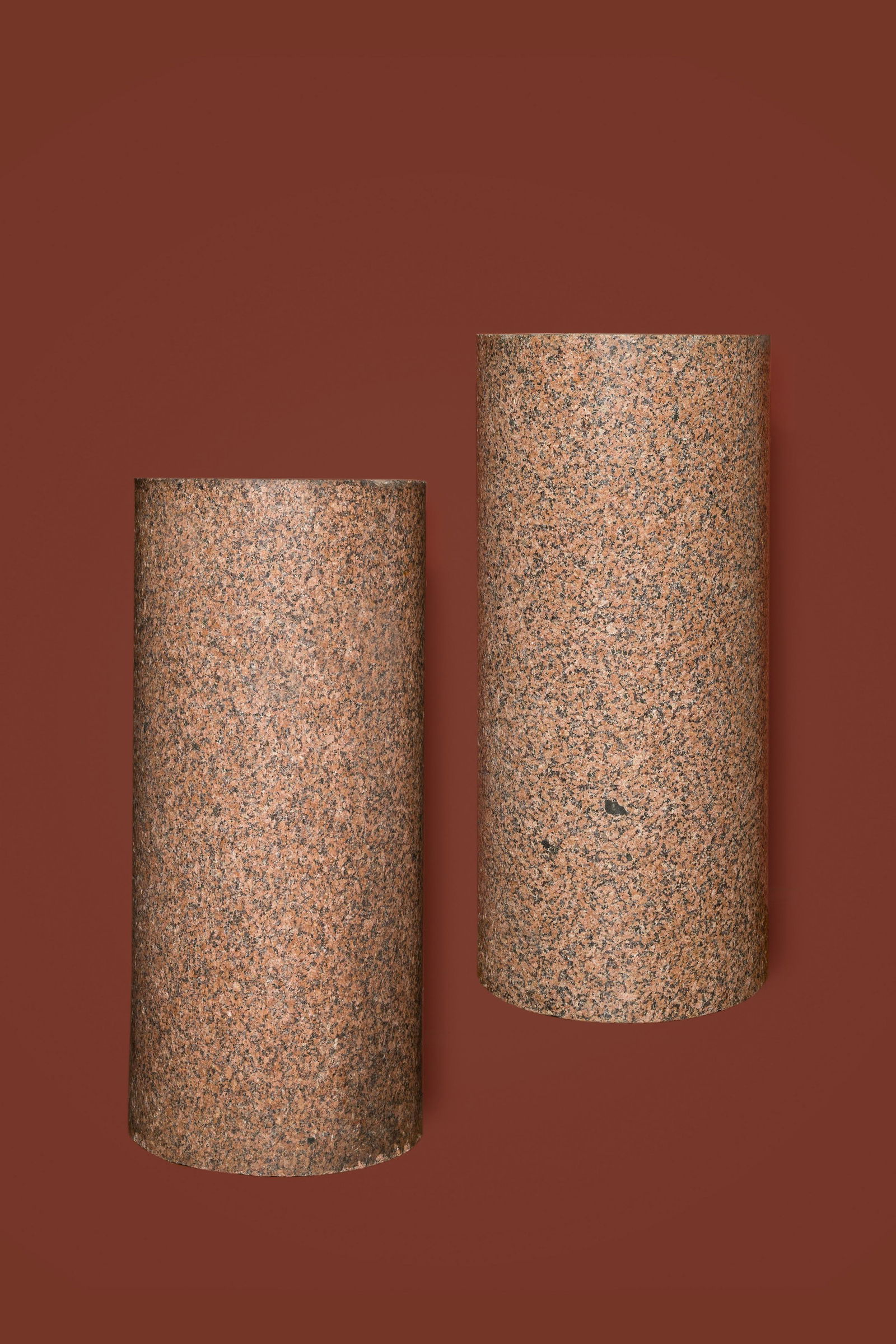 A pair of Italian marble stands, 19th/20th C. (1 of 4)