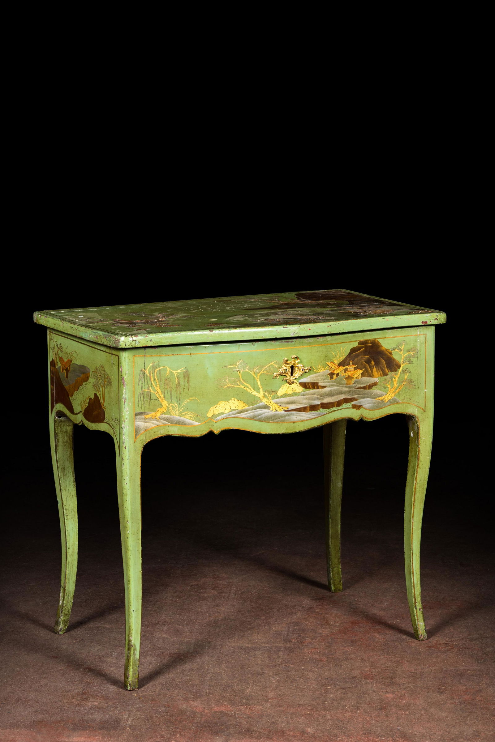 A French chinoiserie coiffeuse or dressing table, 19th C. (1 of 6)