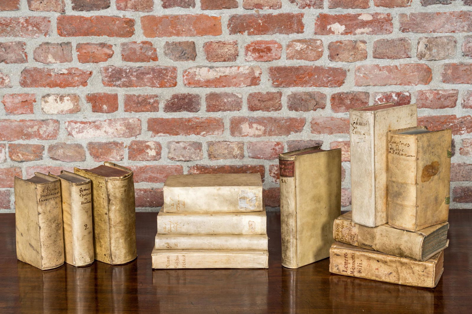 A varied collection of books with religious themes, 17/18th C. (1 of 2)