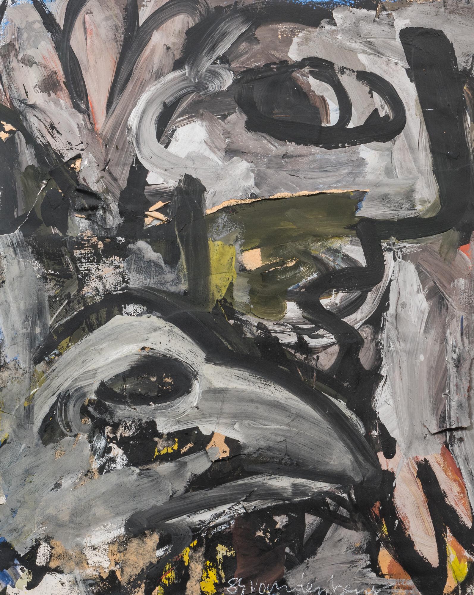 Philippe Vandenberg (1952-2009): untitled, mixed media on paper, dated 1984 (1 of 5)