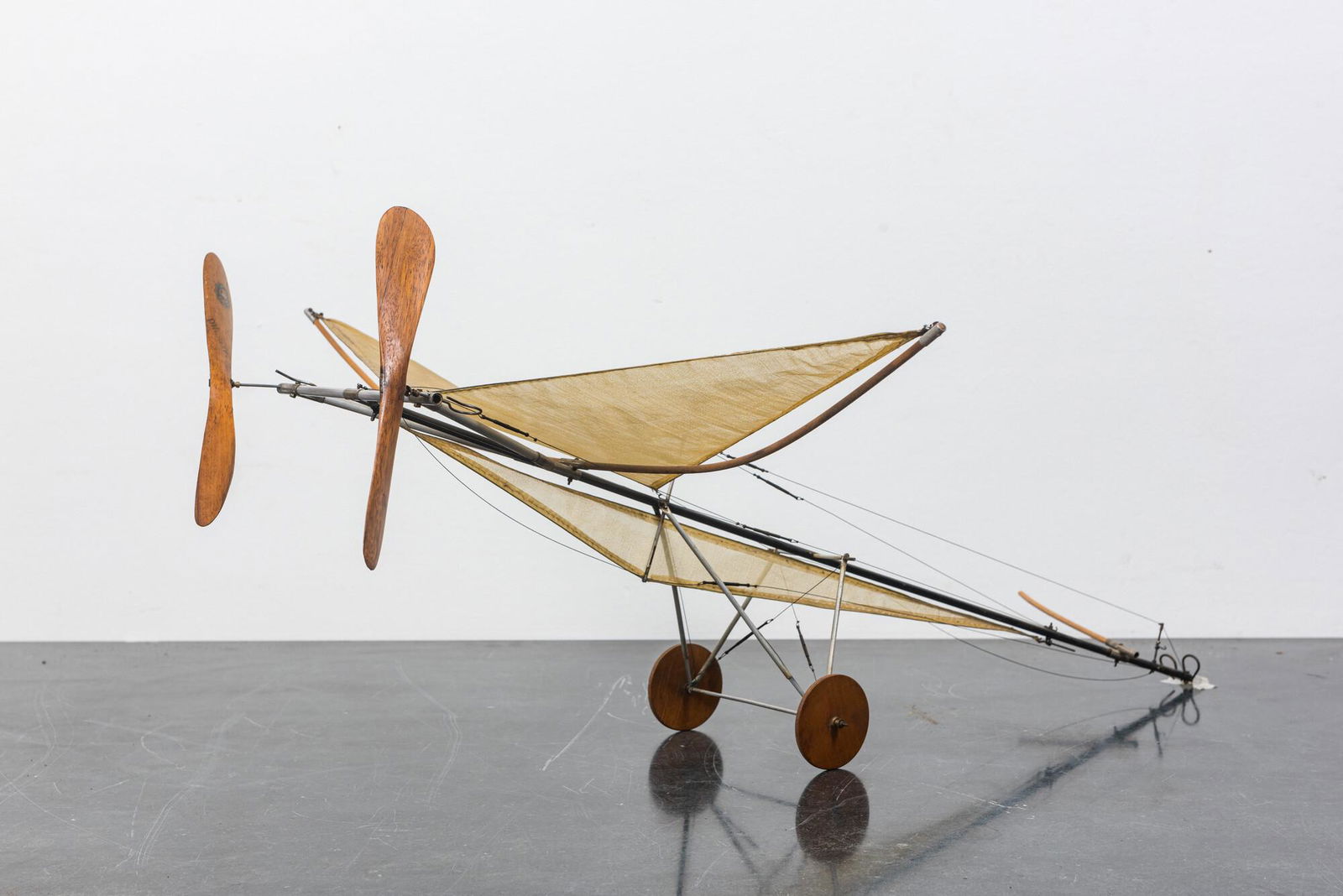 A scale model or prototype of a pioneer period aircraft, early 20th C. (1 of 2)