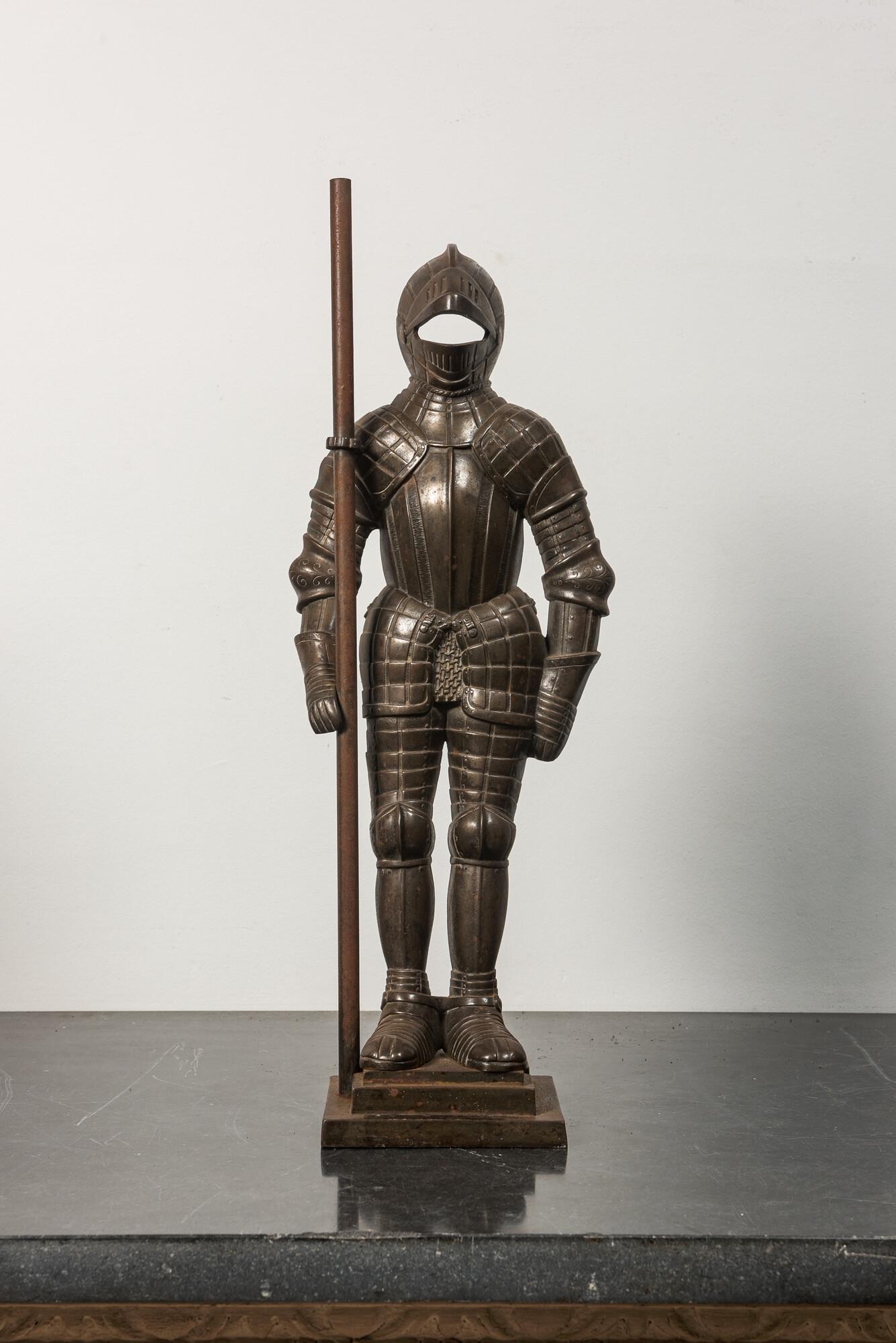 An English cast iron suit of armor, marked Nestor, 20th C. (1 of 2)