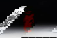 A Chinese copper-red 'dragon' snuff bottle, 18/19th C.