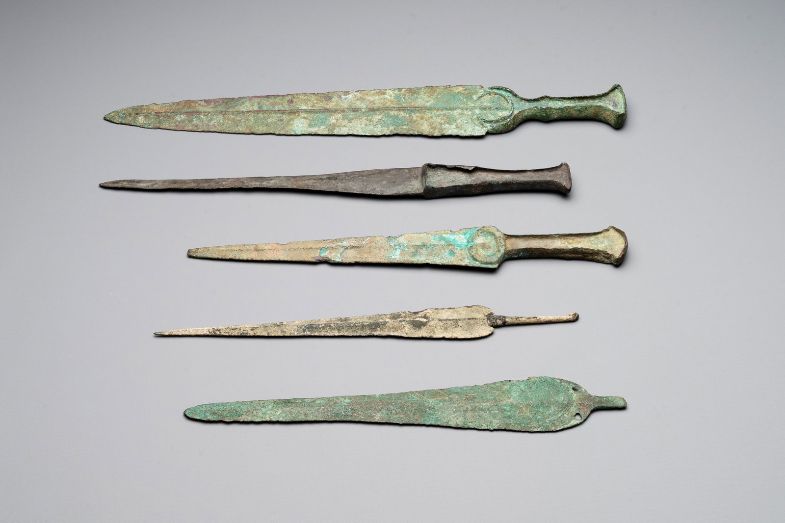 Four bronze daggers and a sword, Luristan and Syria, 1st C. B.C. (1 of 4)