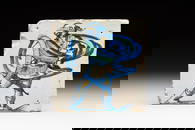 A polychrome Dutch Delft 'Roman soldier' tile, ca. 1600