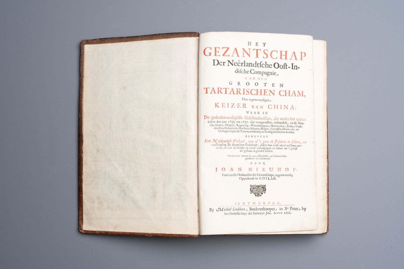 Johannes Nieuhof (1618-1672): 'Het Gezantschap der Nederlandsche Oost-Indische Compagnie', dated (1 of 10)