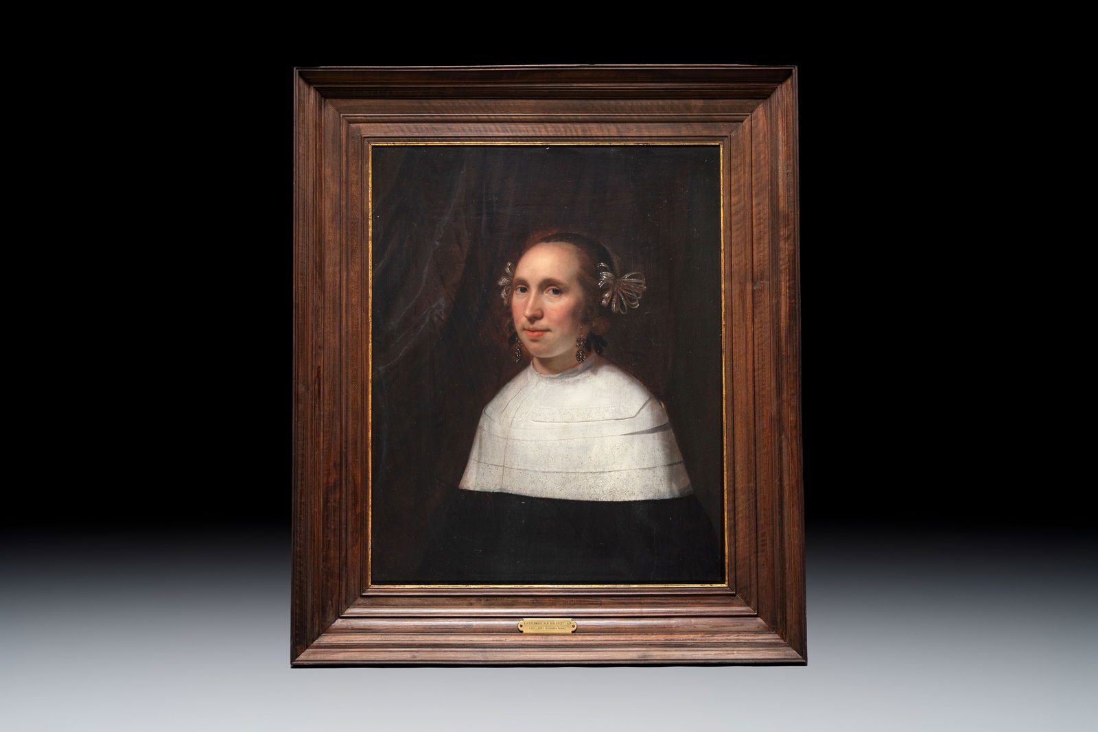 Bartholomeus van der Helst (1613-1670): 'Portrait of a Young Lady', oil on panel, signed and dated (1 of 2)