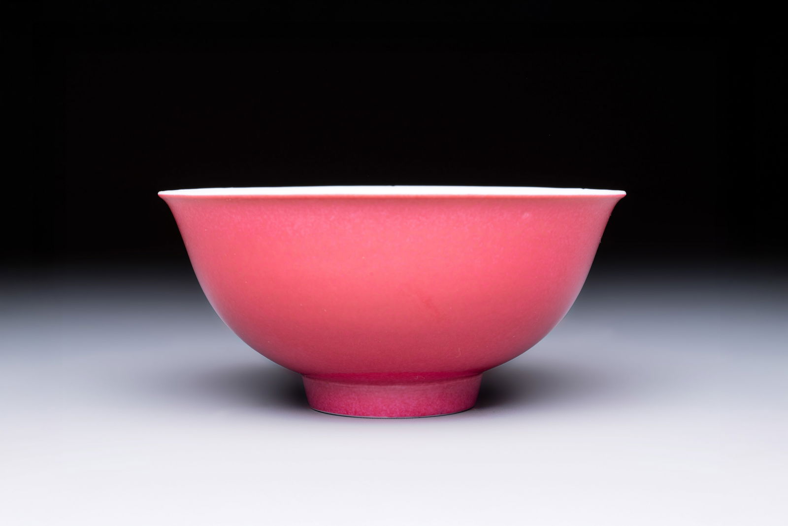 A Chinese ruby-enamelled bowl, Yongzheng mark and of the period (1 of 6)