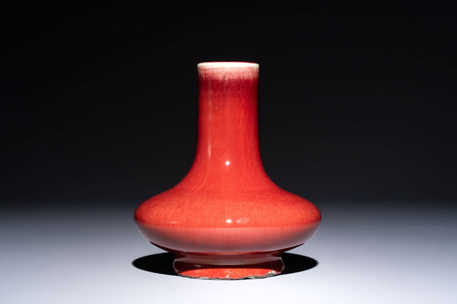 A Chinese flambé-glazed vase, 19th C. (1 of 6)