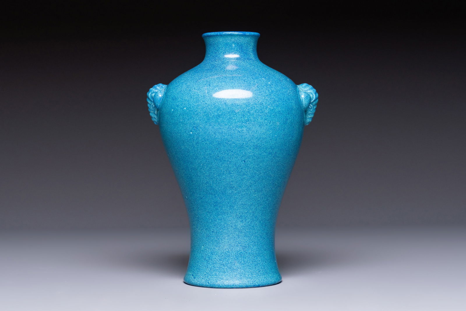 A Chinese robin's egg-glazed 'Meiping' vase, 19th C. (1 of 6)