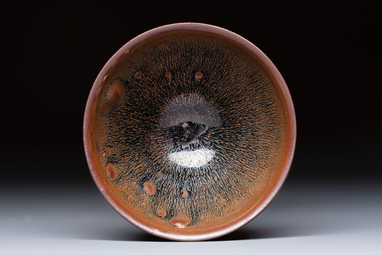 A Chinese Jian 'Hare Fur' tea bowl, Song (1 of 7)