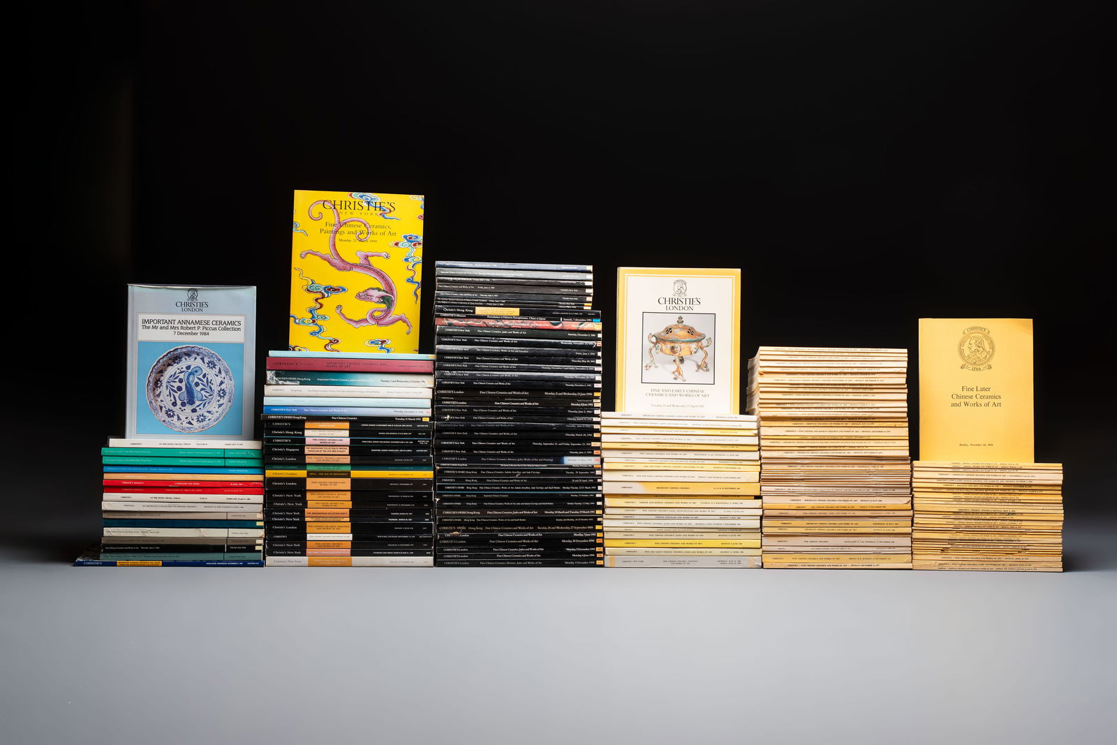 A large collection of 185 Christie's auction catalogues on Asian art, 1974-1999 (1 of 1)