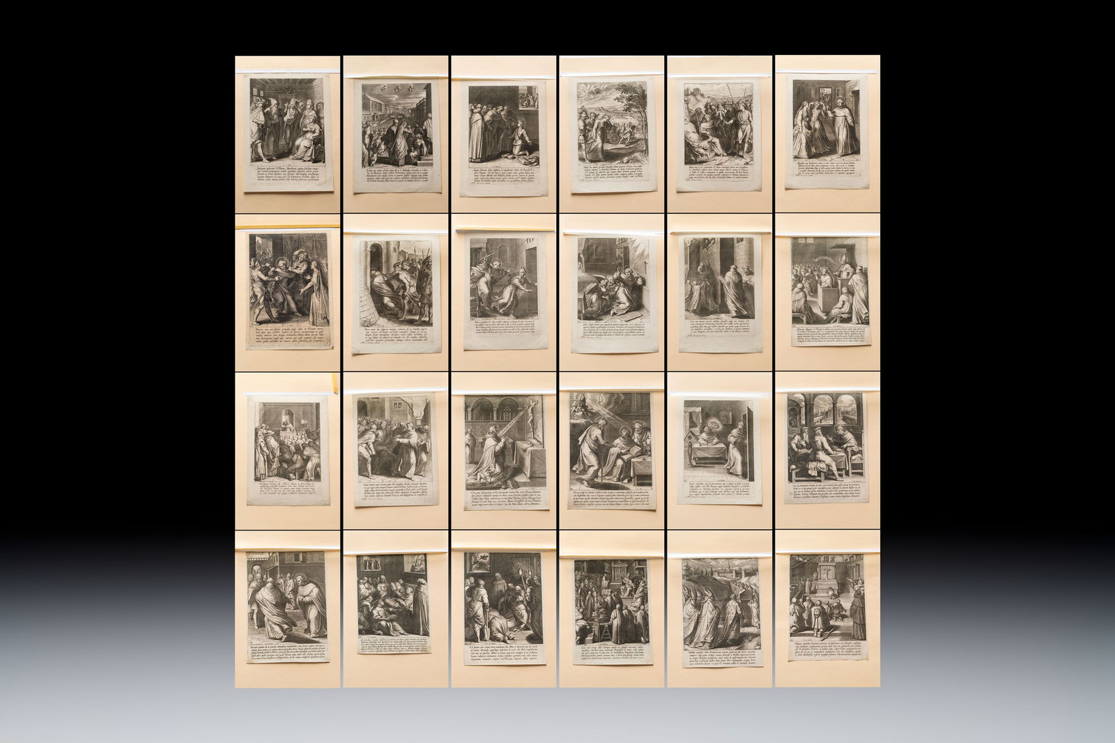 After Otto van Veen (1556-1629), 24 copper engravings depicting the life of St. Thomas, Antwerp, ca. (1 of 20)