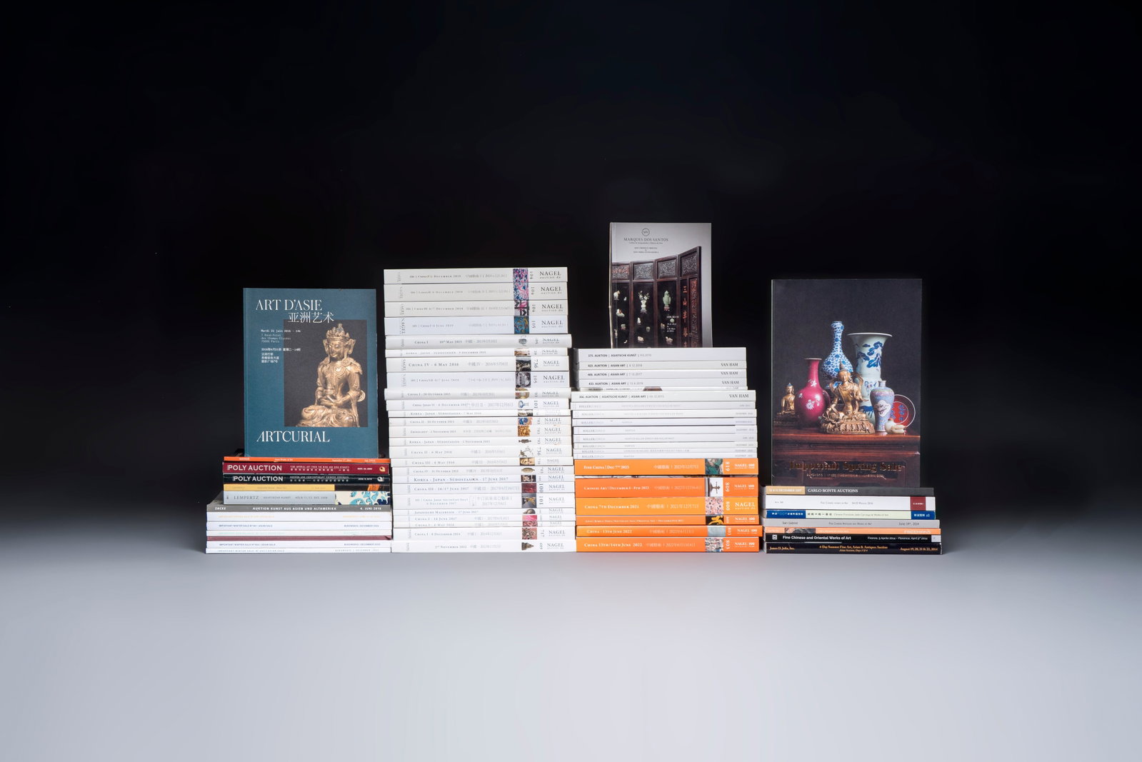 68 various auction catalogues on Asian art, mostly Nagel, 2003-2024 (1 of 1)