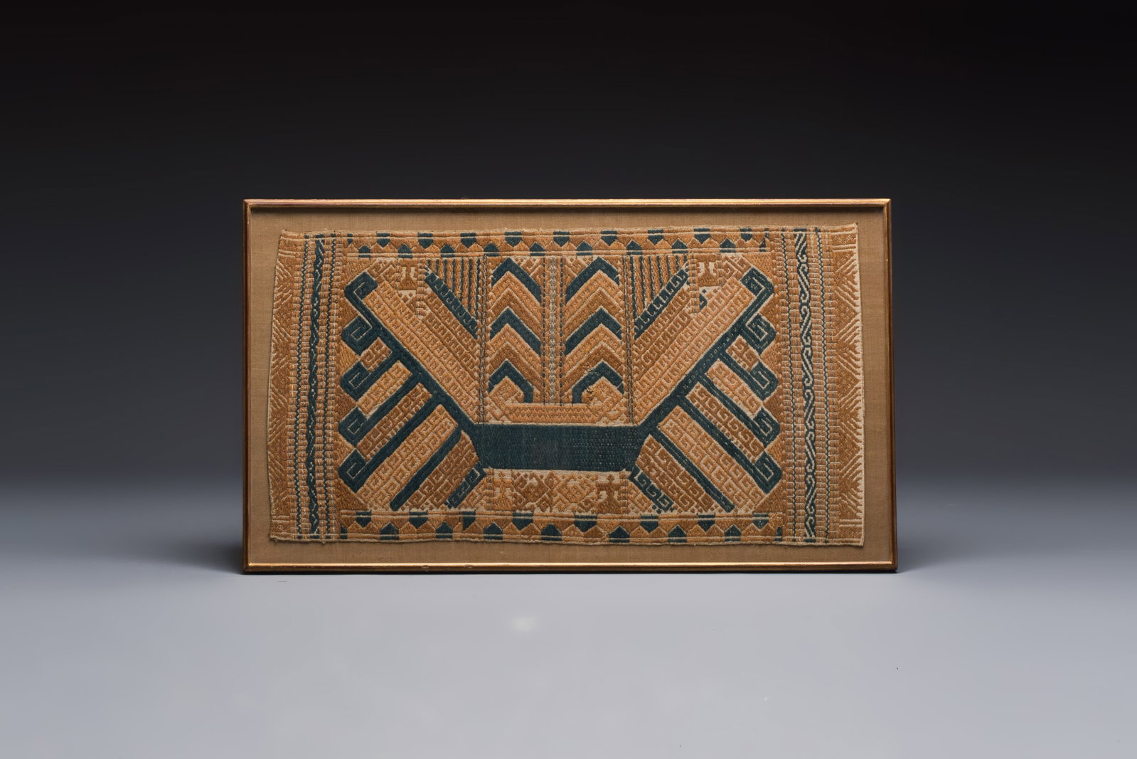 An Indonesian ceremonial 'Tatibin' textile, Sumatra, Lampung, late 19/20th C. (1 of 2)